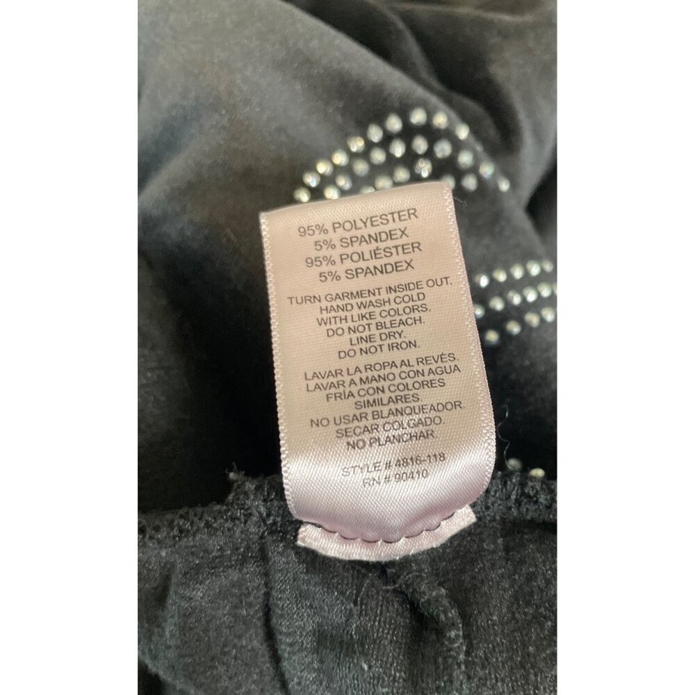 Juicy Couture Women's OG Big Bling Black Velour Track Pants Size XL - Picture 7 of 7